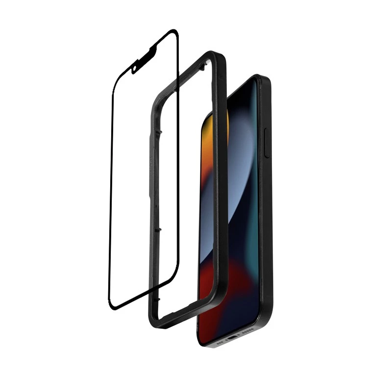 Gehard glas displayscherm Crong voor iPhone 16e / 14 / 13 / 13 Pro — 3D-volledige bedekking