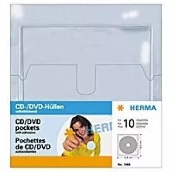 Hoes HERMA CD/DVD-vakken 129x130 mm 10 vakken