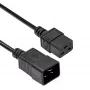 Akyga AK-UP-03 server verlengkabel IEC C20 naar C19, 1,8 m, zwart