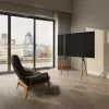 LogiLink BP0078 tv-vloerstandaard, 49-70 inch, 4 poten van walnotenhout, 40 kg, zwart