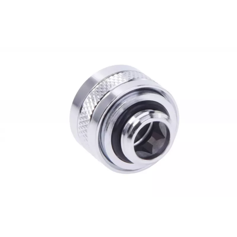 Fitting-kit Alphacool 17474 — messing-chroom aansluitingen, Ø 22 mm, hoogte 20 mm