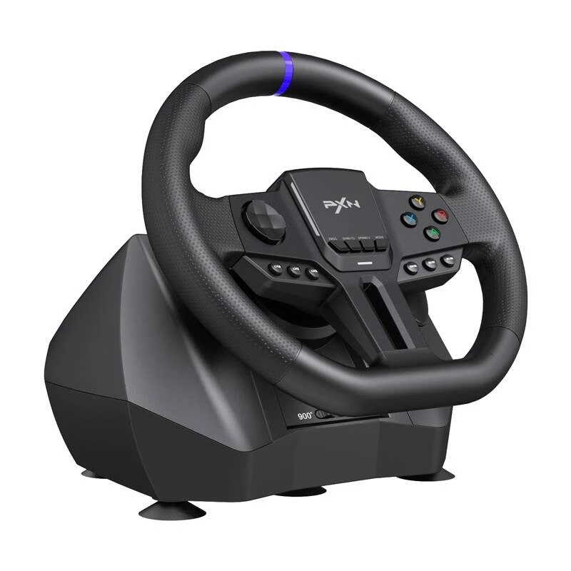 Gaming-stuurwiel PXN PXN-V900 Gen2 met instelbare gevoeligheid en vibratiefeedback
