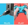 Bedrade controller SUBSONIC SA5488-1 Neon Blue — voor Nintendo Switch, bedrade verbinding