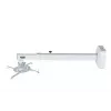 Wandbeugel AVTEK WallMount Next 1200 — staal, wit, telescopisch, 360° draaibaar, kantelbaar ±42°, max. belasting 20 kg