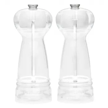 Zout- en pepermolenset Salter BW12949EU7, transparante behuizing, handmatig malen