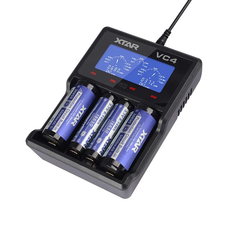 XTAR VC4 huishoudaccu-lader USB