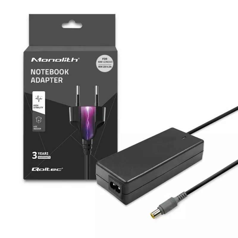 Qoltec 50093 voeding/adapter 90 W zwart