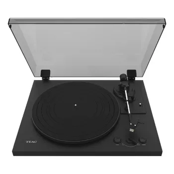 Riemgedreven audioplatenspeler TEAC TN-175-B zwart