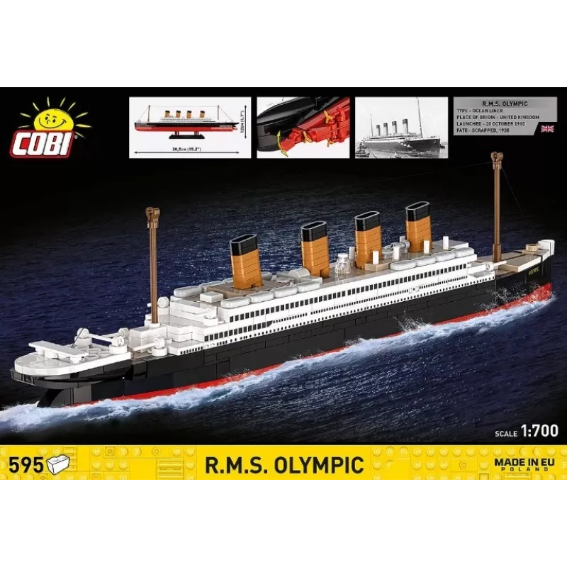 Bouwset Cobi Blocks R.M.S. Olympic 59 blokken — 59-delige modelbouwset
