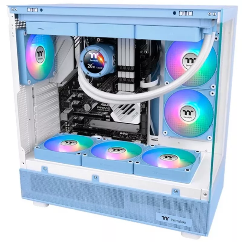 Thermaltake CT140 EX Reverse ARGB 140mm behuizingsventilator 3-pack hortensiablauw