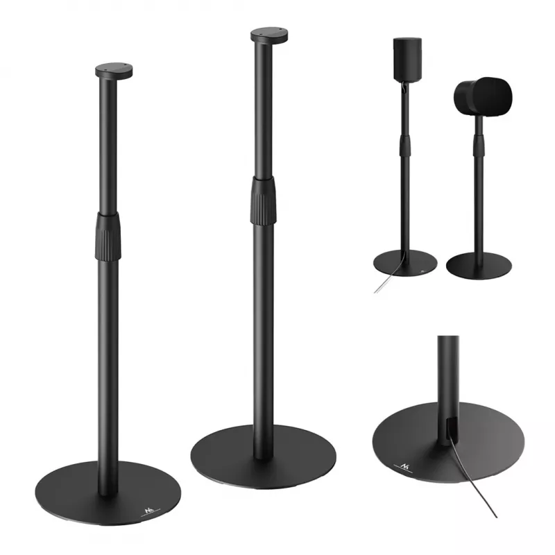 Vloerstandaard MACLEAN MC-496 voor Sonos Era 100 en 300, in hoogte verstelbaar 682–1068 mm