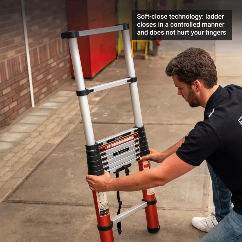 Telescoopladder Batavia B.V. Giraffe AIR 2,93 m — compacte uitschuifbare ladder