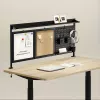 Ergo Office ER-300 B bureauscheidingswand / organizer, 1295 x 242 x 726 mm, staal, max. belasting 10 kg, zwart