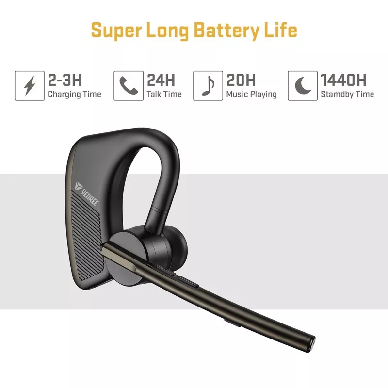 Bekabelde/Bluetooth-headset YENKEE YHF F20BK – headset met inline-microfoon voor gesprekken en audio