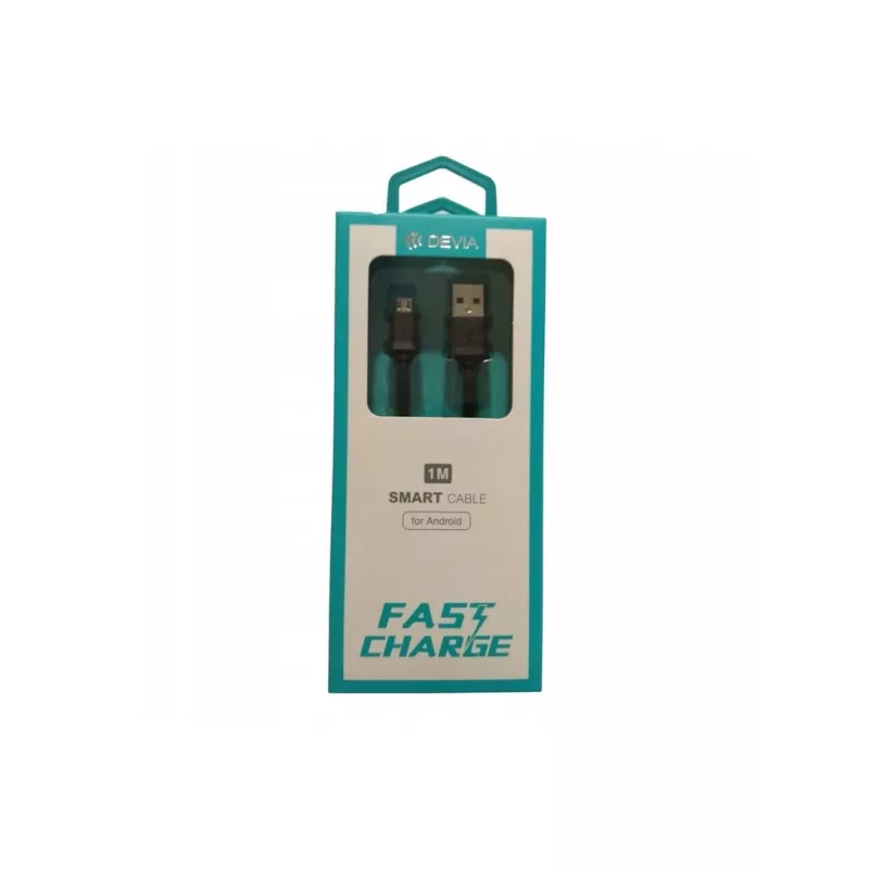 USB-oplaadkabel Devia Micro Smart Series V2 5V 2,1A 1 m, zwart