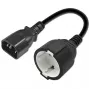 Netadapter QOLTEC 53906 IEC 320 C14 naar SCHUKO 16A 250V
