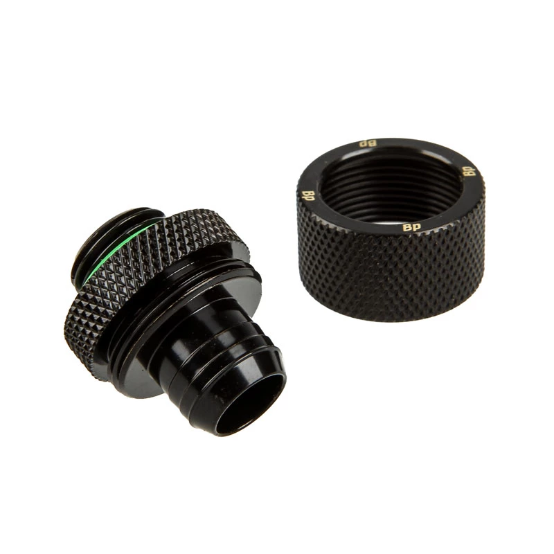 Fitting BitsPower BP-MBCPF-CC3U – messing, zwart gelakt voor computer-koelsystemen