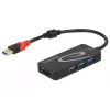 USB-hub DeLOCK 3.0 3 poorten extern + 2 x SD-slot
