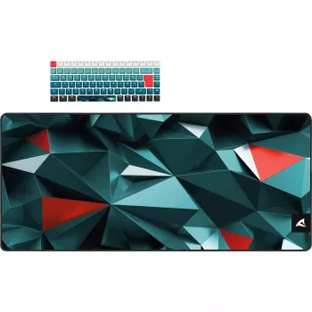 Toetsenbord Sharkoon SKILLER SGK50 S3 Design Bundle D1 grijs-groen rood — bedraad gaming-toetsenbord, compacte layout