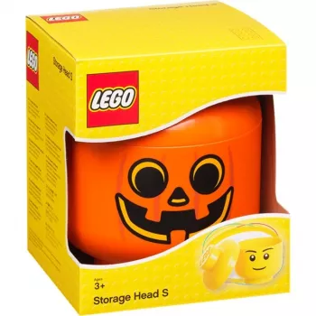 LEGO Storage Head pompoen, klein, opbergbox oranje/zwart
