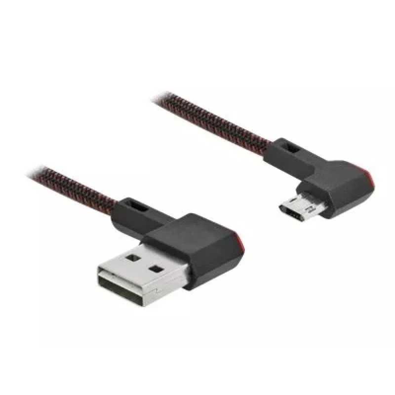 USB-kabel DeLOCK EASY-USB 2.0 Type-A naar micro-B stekker 0,5 m zwart