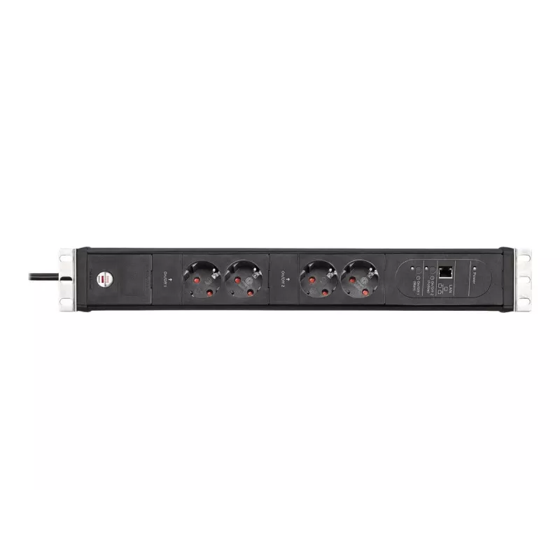 Brennenstuhl Premium-Web-Line V3 IP-gestuurde stekkerdoos, 4 uitgangen, Ethernet, 3m (1156057984)