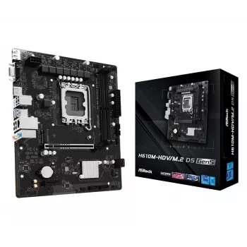 Moederbord ASRock H610M-HDV/M.2 D5 Gen5 (LGA1700, mATX, DDR5, PCIe 5.0)