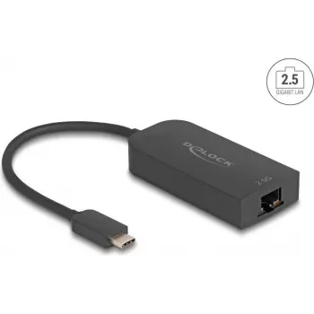 DeLOCK 66046 USB Type-C naar 2,5 Gigabit LAN-adapter