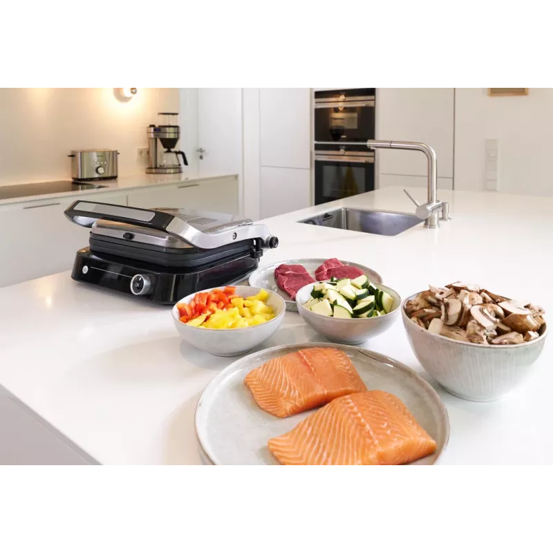 Contactgrill SEVINI Pro, KG 2395 (zilver/zwart, 1.800 watt)
