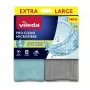 Reinigingsdoek VILEDA Pro Clean universeel met actieve enzymen, grijs, 2-pack, machinewasbaar