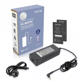 Voeding MITSU 19V 7,1A 135W voor laptops en compatibele apparaten