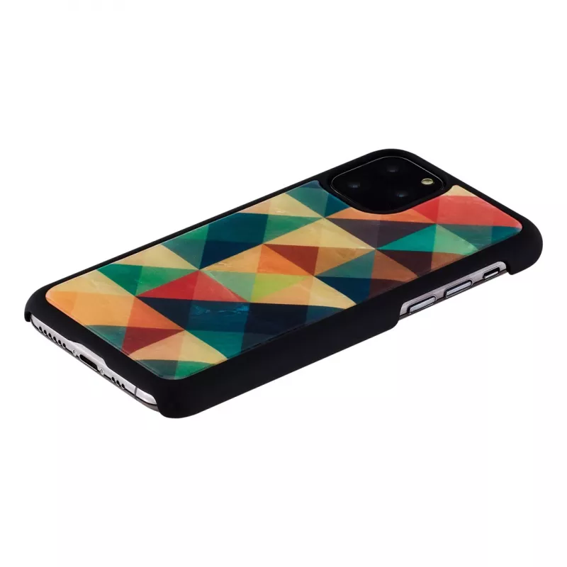 Smartphonehoesje iKins voor iPhone 11 Pro – beschermhoes Mosaic zwart