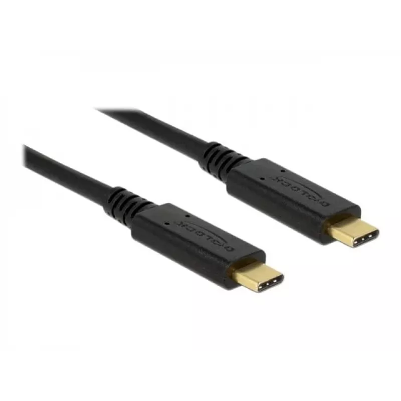 USB-kabel DeLOCK 83042 USB 3.2 Gen 2 0,5 m USB C zwart