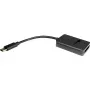 Inter-Tech K-1696-P2 USB-C-naar-M.2-SSD-adapter, USB 3.2 Gen 2 (10 Gbit/s), PCIe NVMe en SATA, zwart