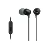 Sony MDR-EX15AP, bedraad, 8 - 22000 Hz, gesprekken/muziek, 3 g, headset, zwart