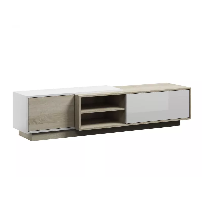 Cama TV-kast SIGMA1 180 Sonoma-eiken/wit glanzend