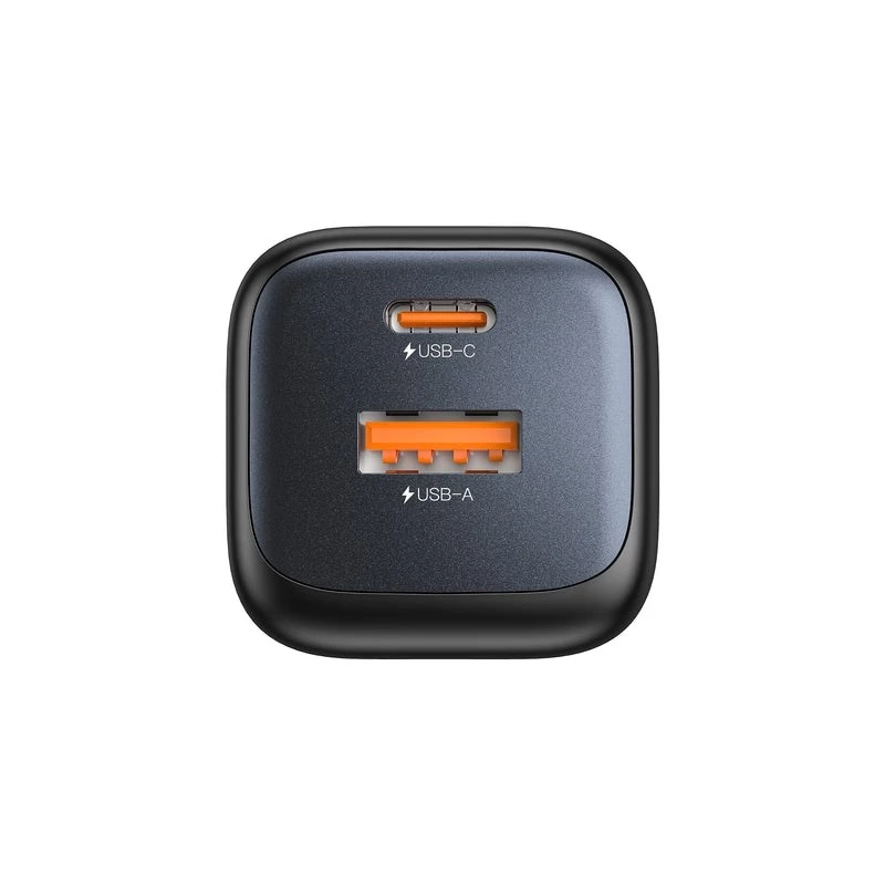 Wandlader Unitek P1128ABK01-EU – 2-poorts GaN USB‑C & USB‑A, totaal 20W, zwart