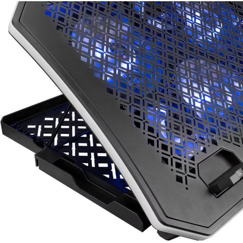 Rampage METAFOR AD-RC34 laptopkoeler, 6 ventilatoren, 10-19 inch, zwart