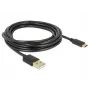 USB-kabel DeLOCK 85209 USB 2.0 3 m USB-A USB-C zwart