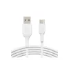 Kabel PVC USB-C naar USB-A 15 cm wit