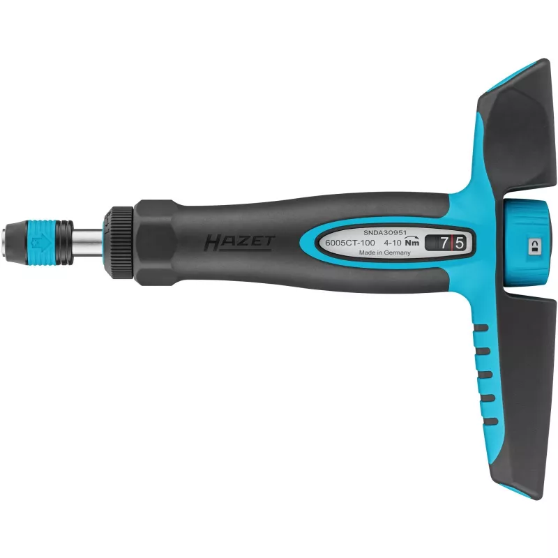 Momentschroevendraaier 6005CT-100 (zwart/blauw, 4 - 10 Nm, 1/4 bithouder, T-greep)