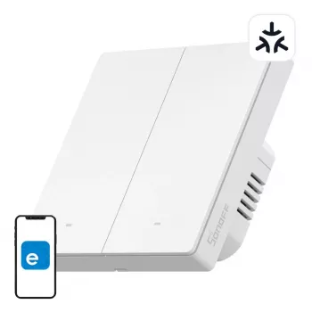 SONOFF M5-2C-86W WiFi Matter slimme wandschakelaar (2-kanaals)