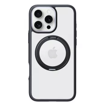 Beschermhoesje Torras Ostand R Fusion voor iPhone 16 Pro – zwart