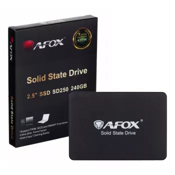SSD 2,5 inch AFOX SD250-240GN 240 GB SATA III TLC, 555/510 MB/s, 75k/70k IOPS