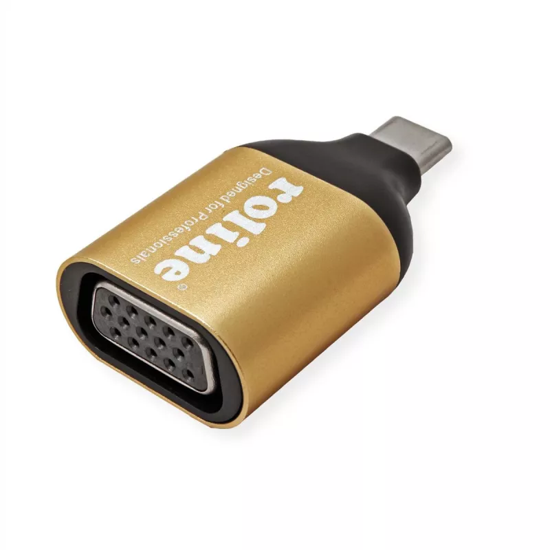 ROLINE 12.03.3233 USB-grafische adapter 1920 x 1080 pixel goud (12.03.3233)