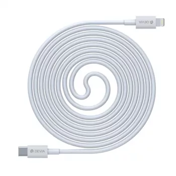 USB-C-naar-Lightning-kabel Devia Smart Series PD 18W – wit, MFi-gecertificeerd