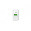 Netvoedingssnellader NATEC RIBERA 12V 20W USB-C PD 3.0 + USB-A Samsung AFC wit
