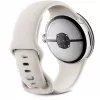 Google Pixel Watch 3 45 mm wifi smartwatch, gepolijst zilver (Porcelain)