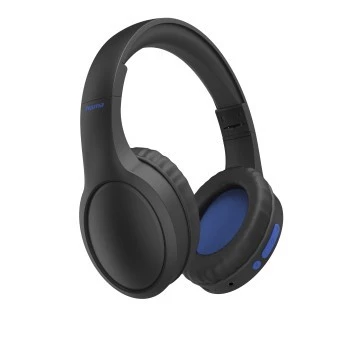 Hama 00184160 hoofdtelefoon/headset bedraad & draadloos hoofdband gesprekken/muziek USB Type-C Bluetooth zwart, blauw
