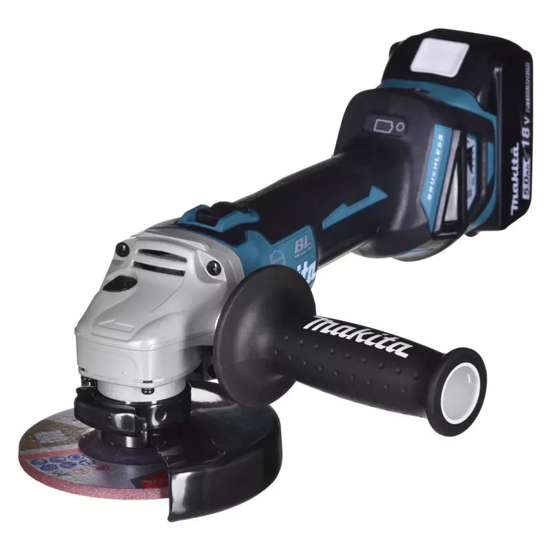 Haakse slijper 18V 3x5.0Ah accu DGA513RT3J MAKITA